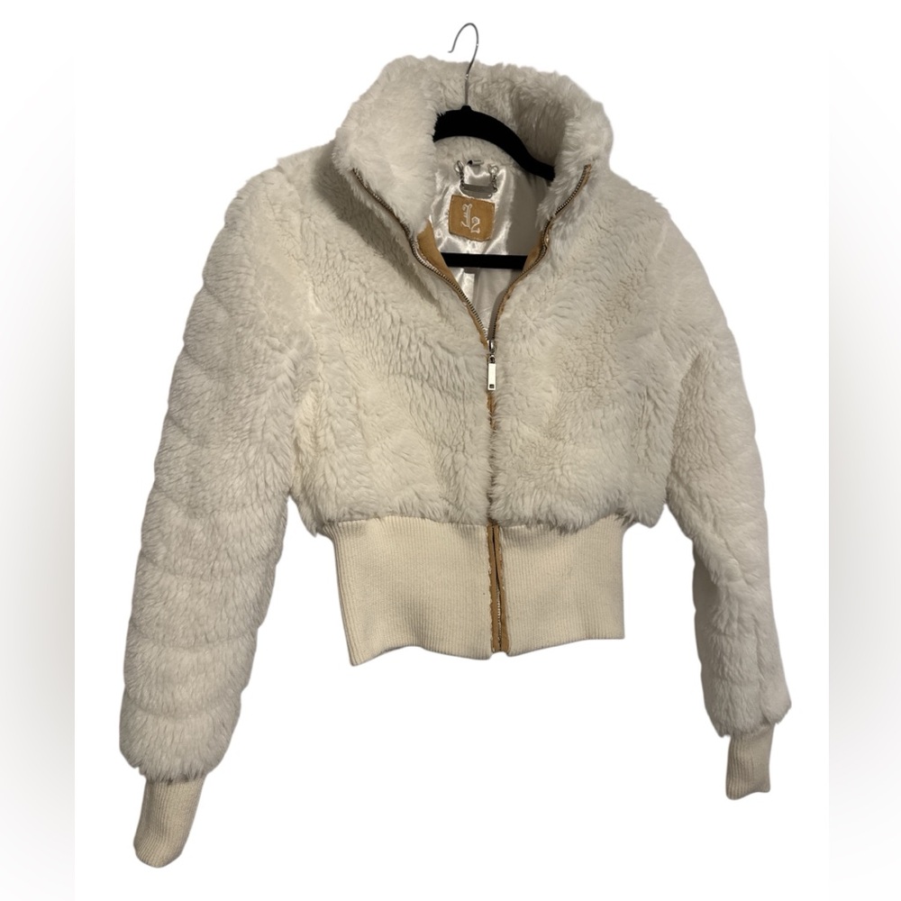 Vintage faux fur bomber (Small)